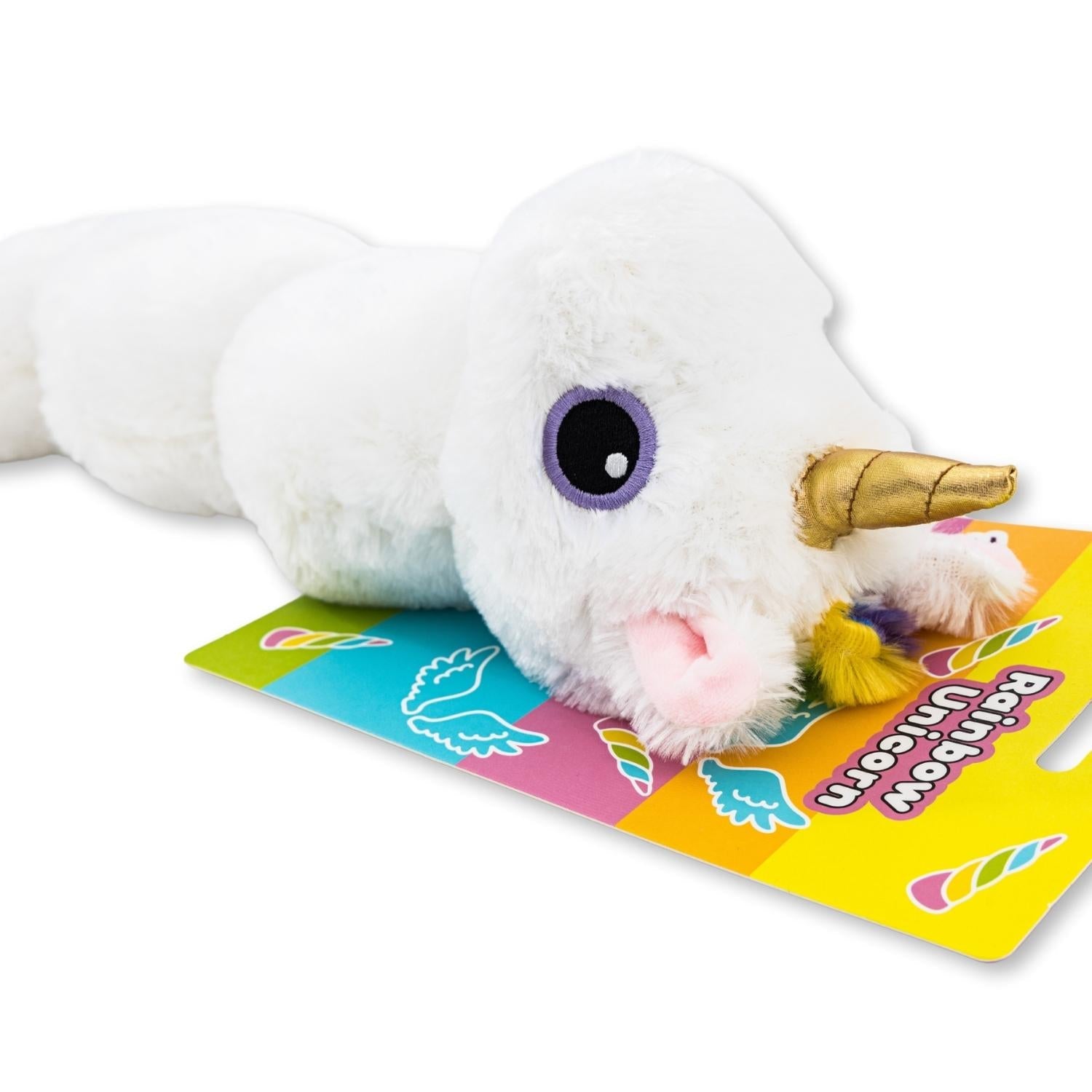 Magical Colorful Unicorn Plush Dog Toy for Medium to Large Dogs