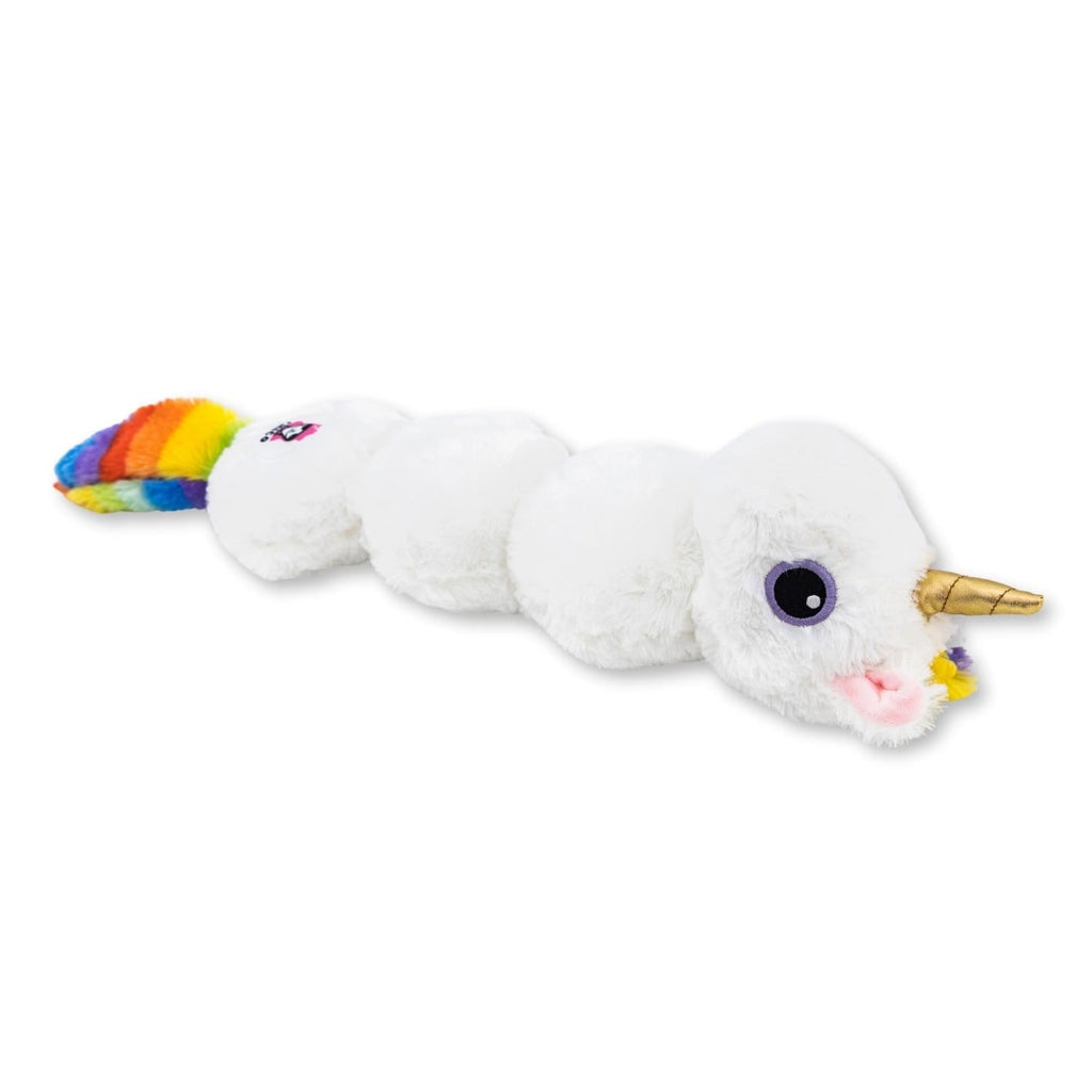 Magical Colorful Unicorn Plush Dog Toy for Medium to Large Dogs