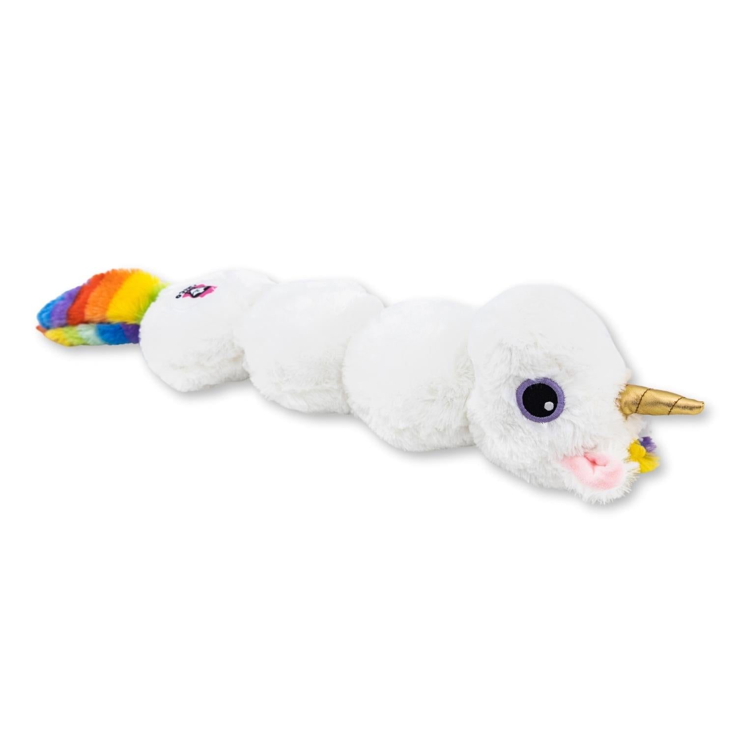 Magical Colorful Unicorn Plush Dog Toy for Medium to Large Dogs