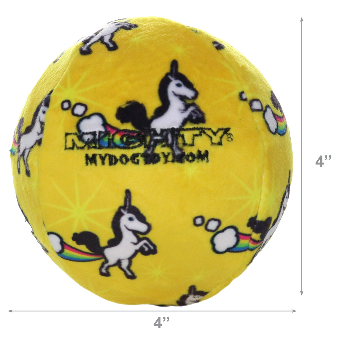 Mighty Ball Med Unicorn — dimensions