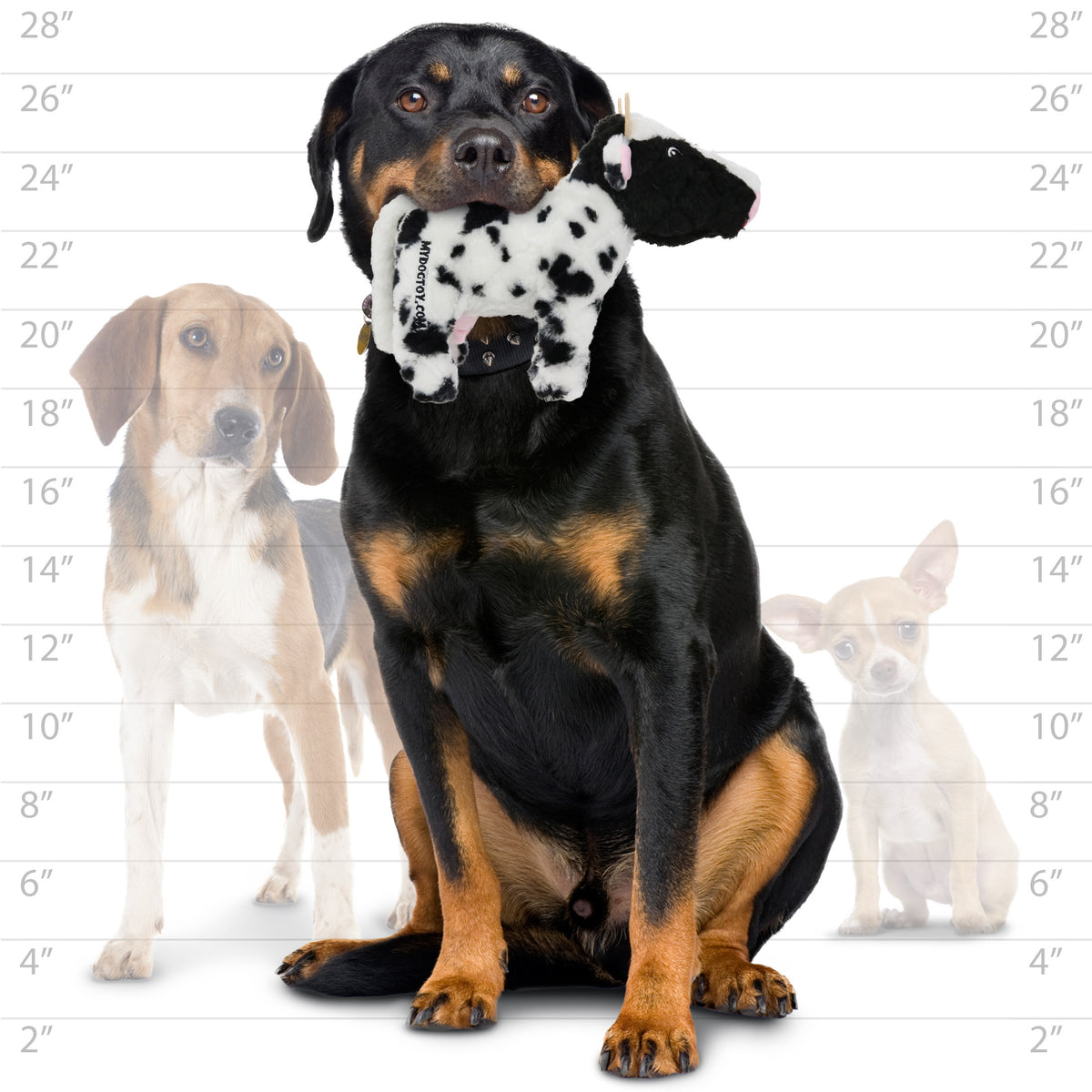 Mighty Farm2 Cow — dog size guide