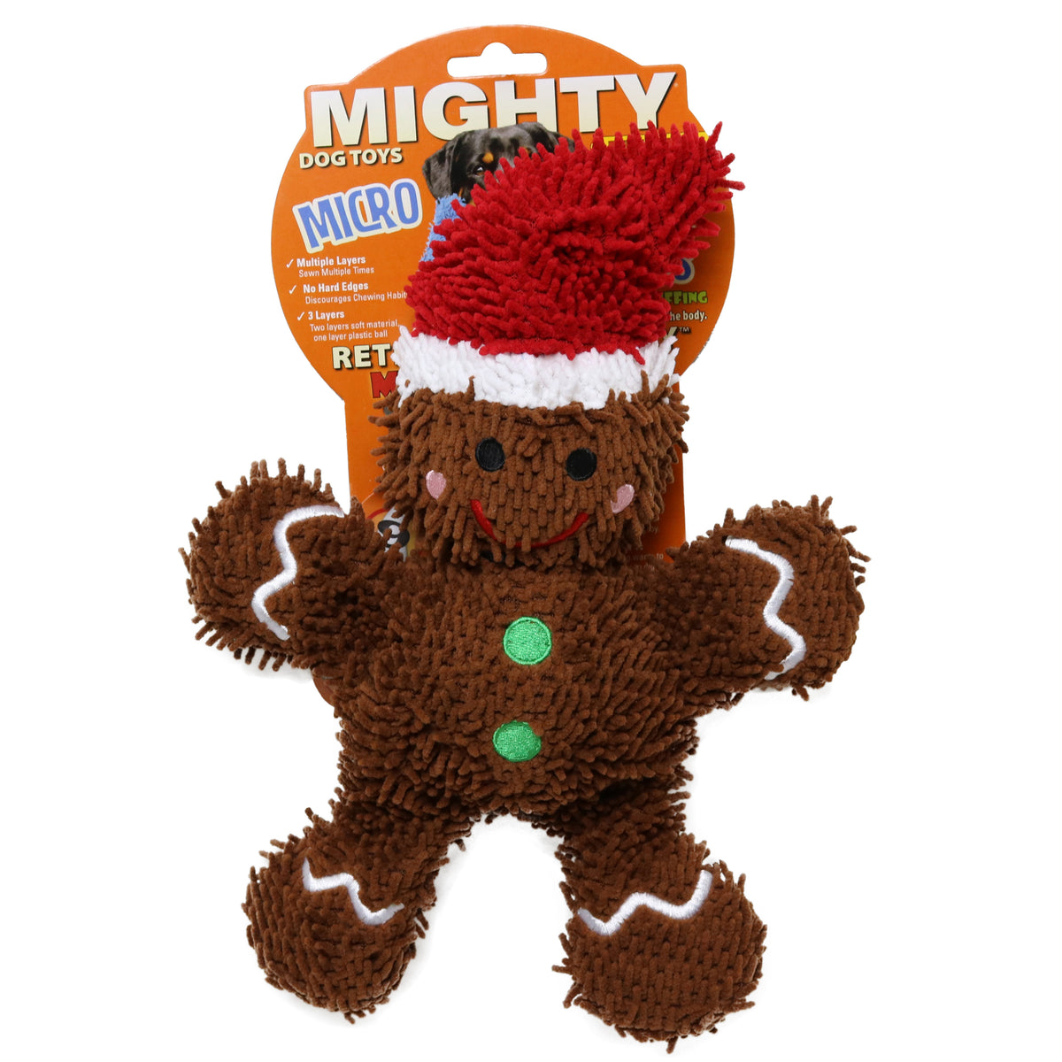 Mighty Microfiber Ball Med Gingerbread Man Hat — packaging