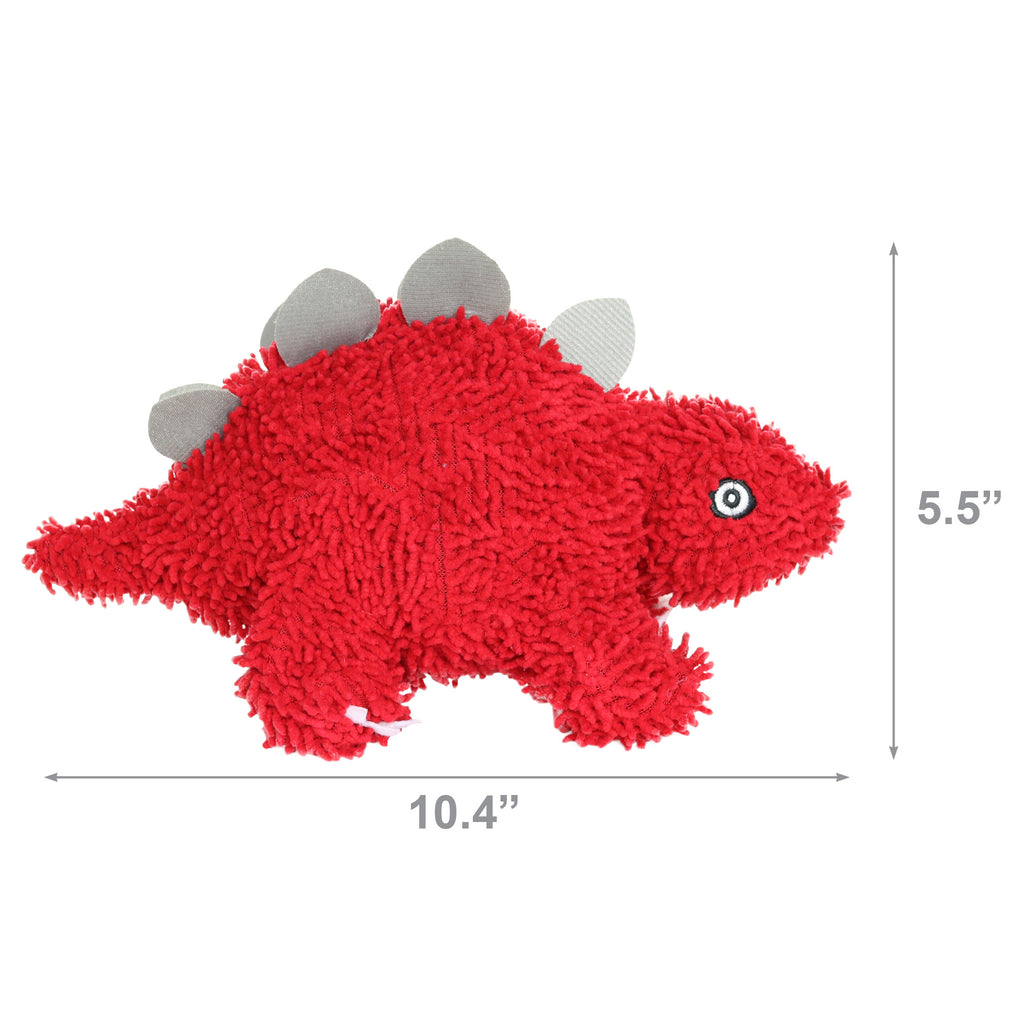 Mighty Microfiber Ball Med Stegosaurus Red — dimensions