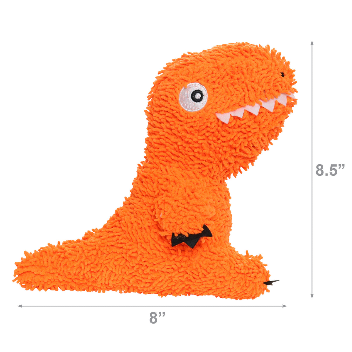 Mighty Microfiber Ball Med T-Rex — dimensions