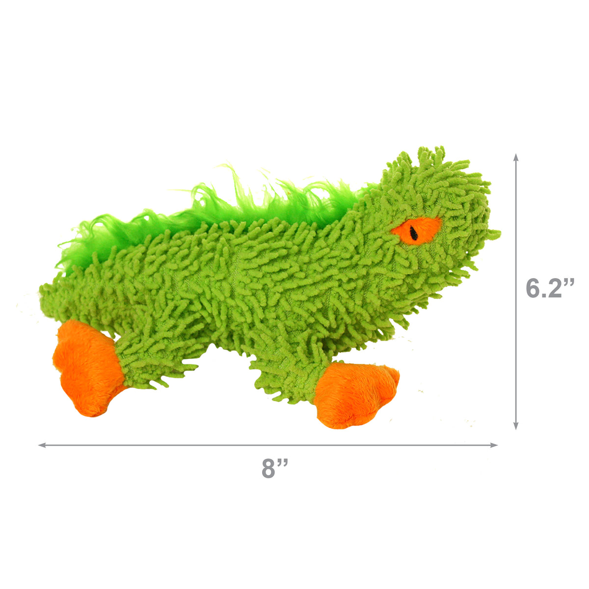Mighty Jr Microfiber Lizard — dimensions