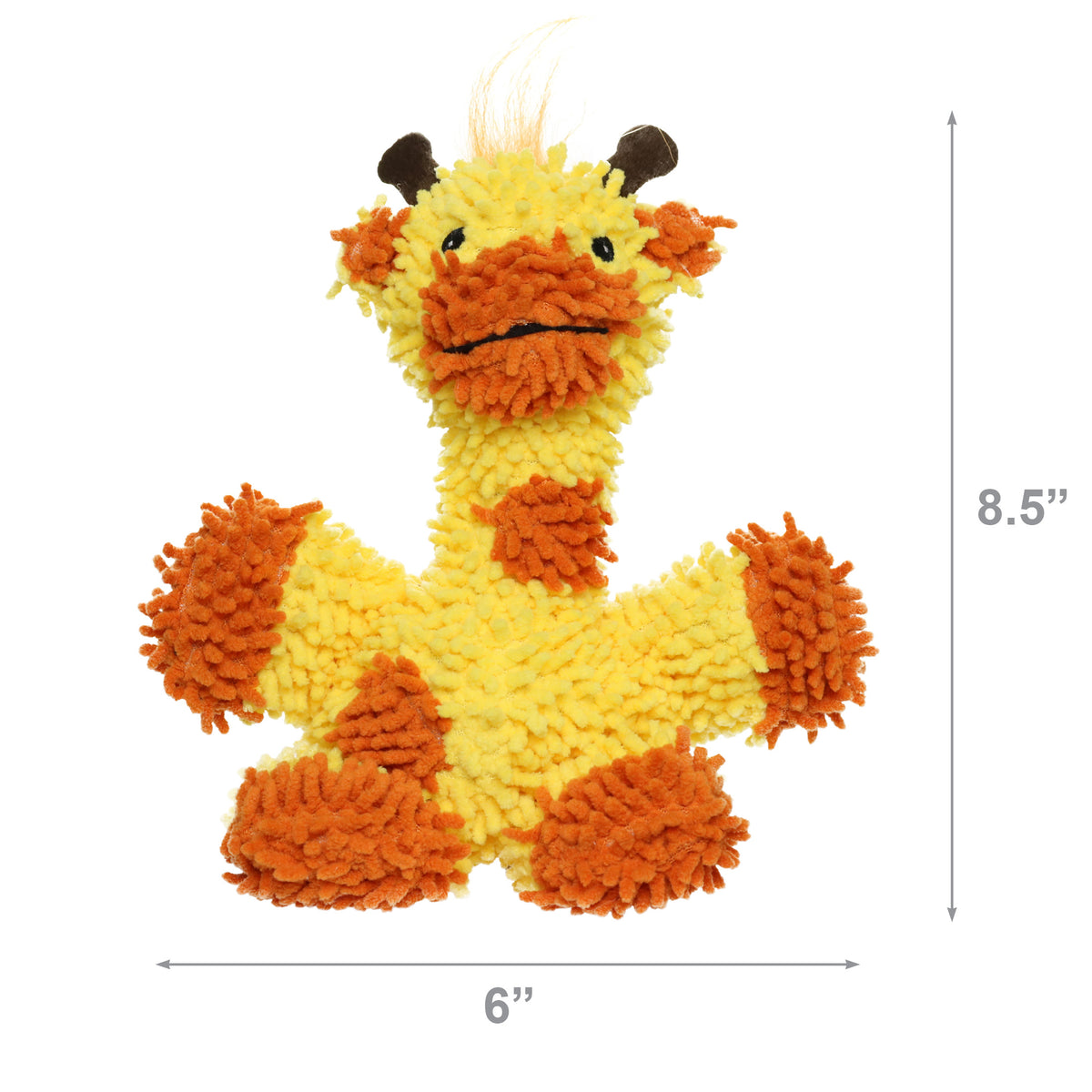 Mighty Jr Microfiber Ball Giraffe — dimensions