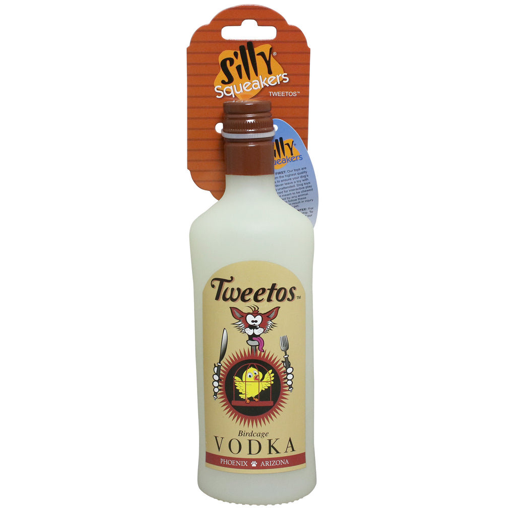 Silly Squeaker Liquor Bottle Tweetos — packaging