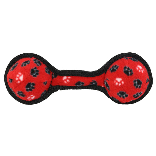 Tuffy Jr 2 Ball Tug Red Paw — additional view