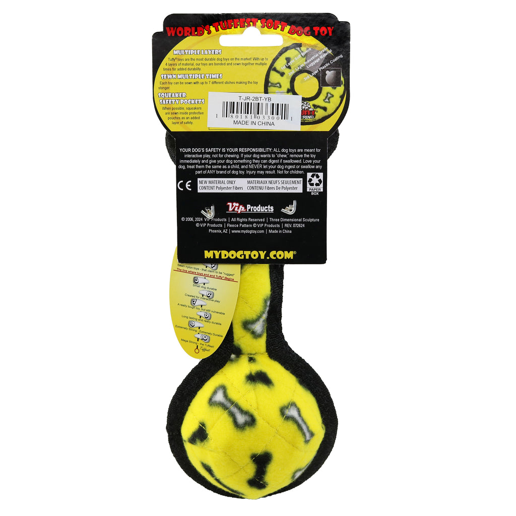 Tuffy Jr 2 Ball Tug Yellow Bone — packaging