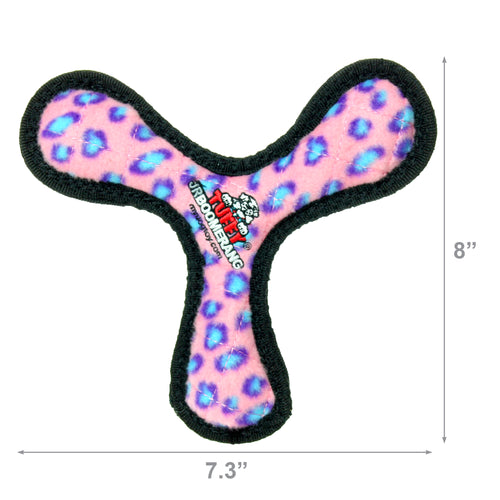 Tuffy Jr Boomerang Pink Leopard — dimensions