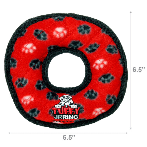 Tuffy Jr Ring Red Paw — dimensions