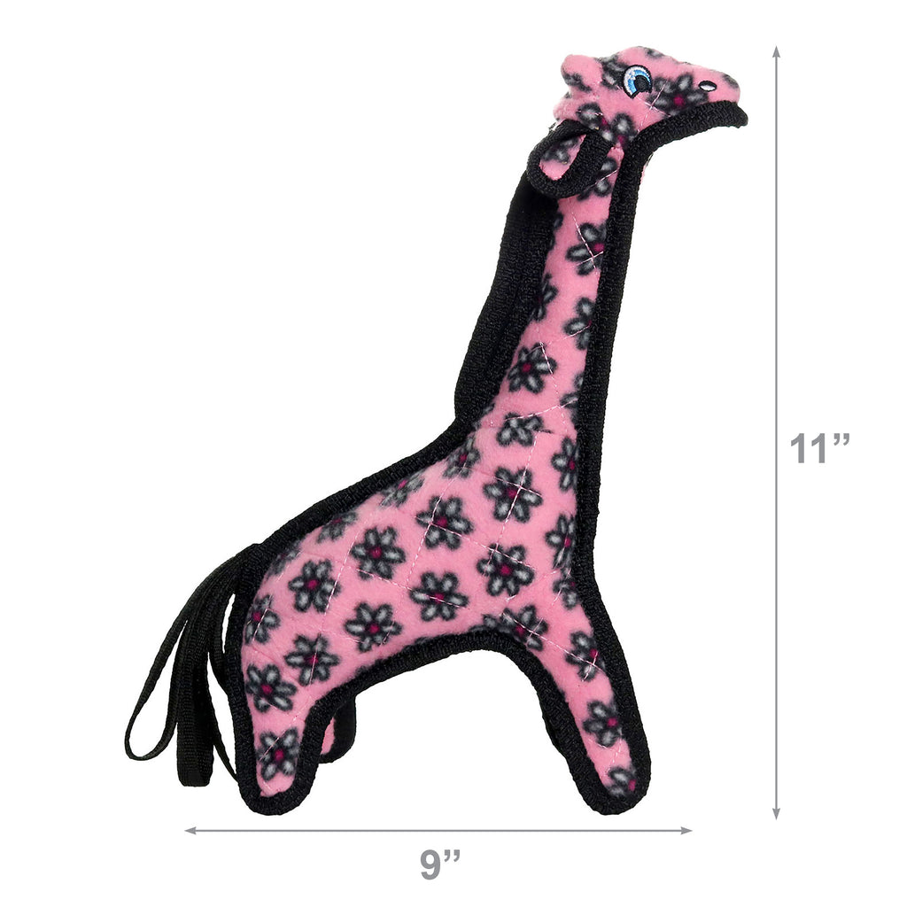 Tuffy Jr Zoo Giraffe Pink — dimensions