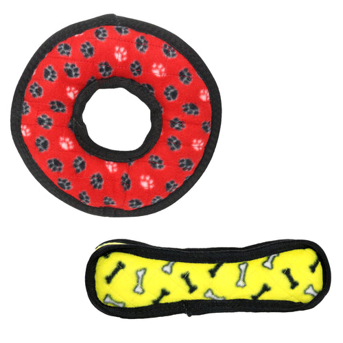 Tuffy Med Red Ring-Yellow Bone 2pk — additional view