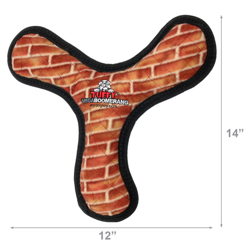 Tuffy Mega Boomerang Brick — dimensions