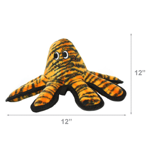 Tuffy Mega Small Octopus Tiger Print — dimensions