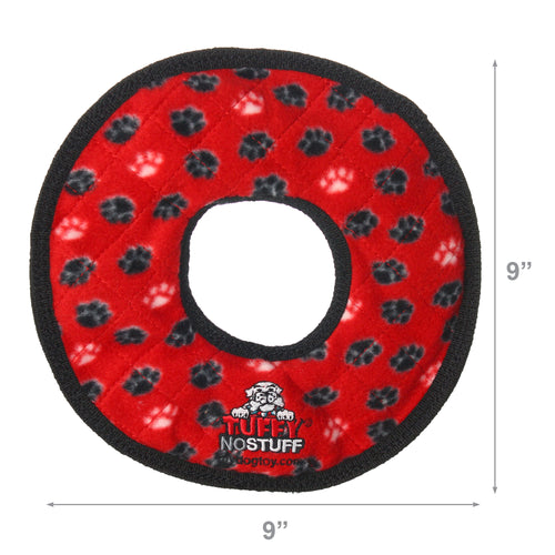 Tuffy No Stuff Ultimate Ring Red Paw — dimensions