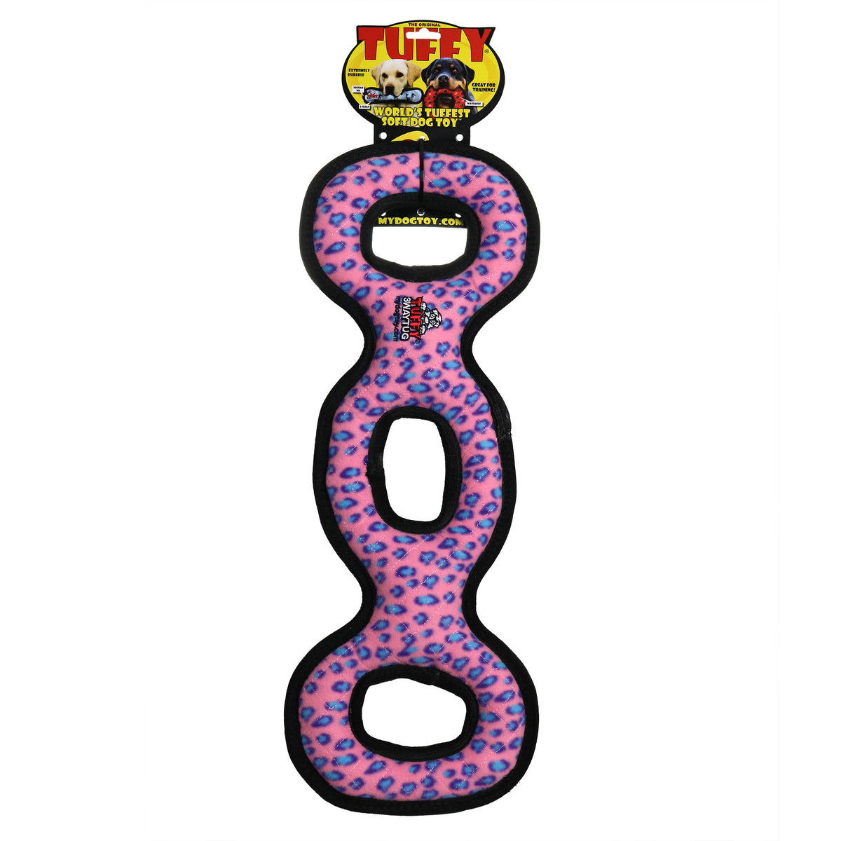 Tuffy Ultimate 3WayTug Pink Leopard — packaging
