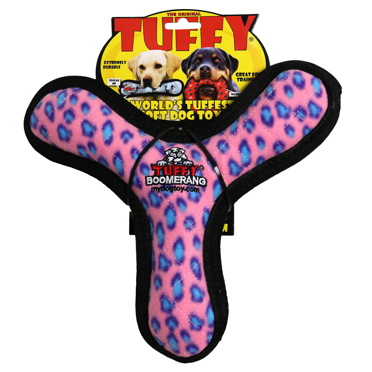 Tuffy Ultimate Boomerang Pink Leopard — packaging