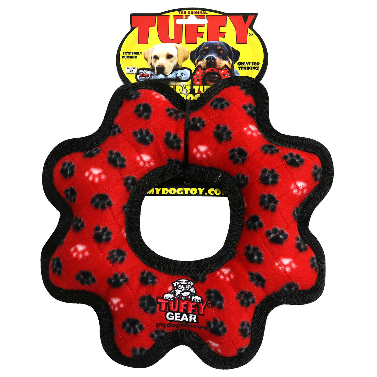 Tuffy Ultimate Gear Ring Red Paw — packaging