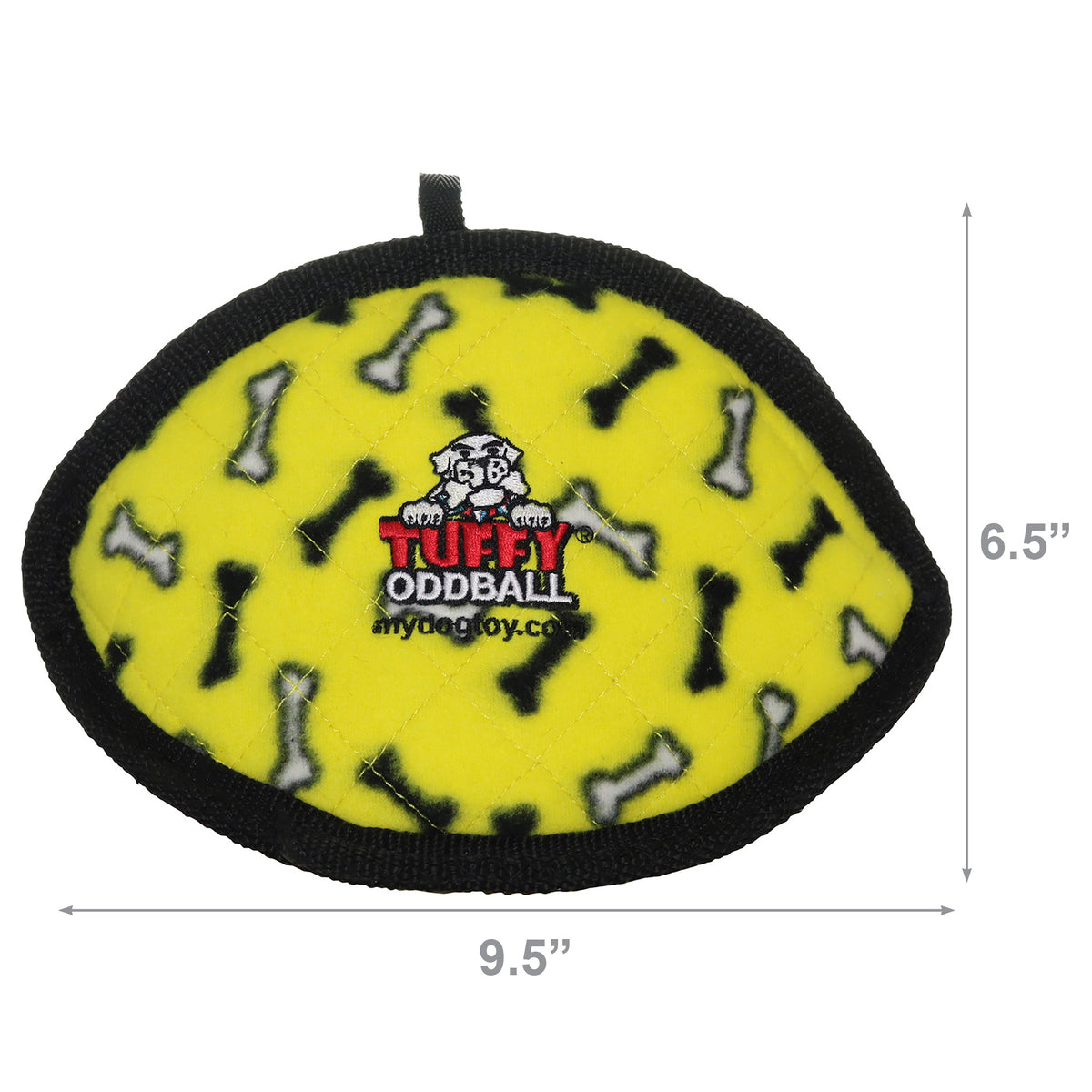 Tuffy Ultimate Odd Ball Yellow Bone — dimensions