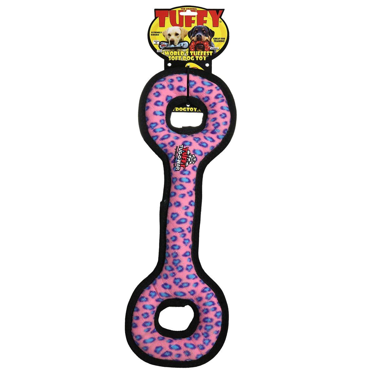 Tuffy Ultimate Tug-O-War Pink Leopard — packaging
