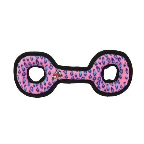 Tuffy Med Tug-O-War Pink Leopard — product view 1