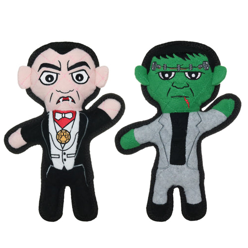 Tuffy Jr Holiday Dracula and Frankenstein 2 Pack