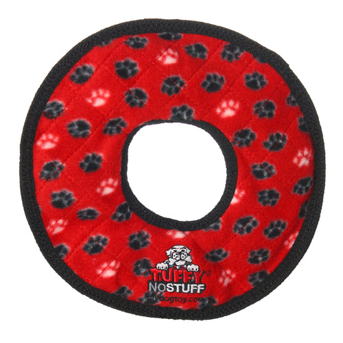 Tuffy No Stuff Ultimate Ring Red Paw