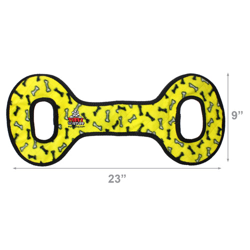 Tuffy No Stuff Ultimate Tug-O-War Yellow Bone
