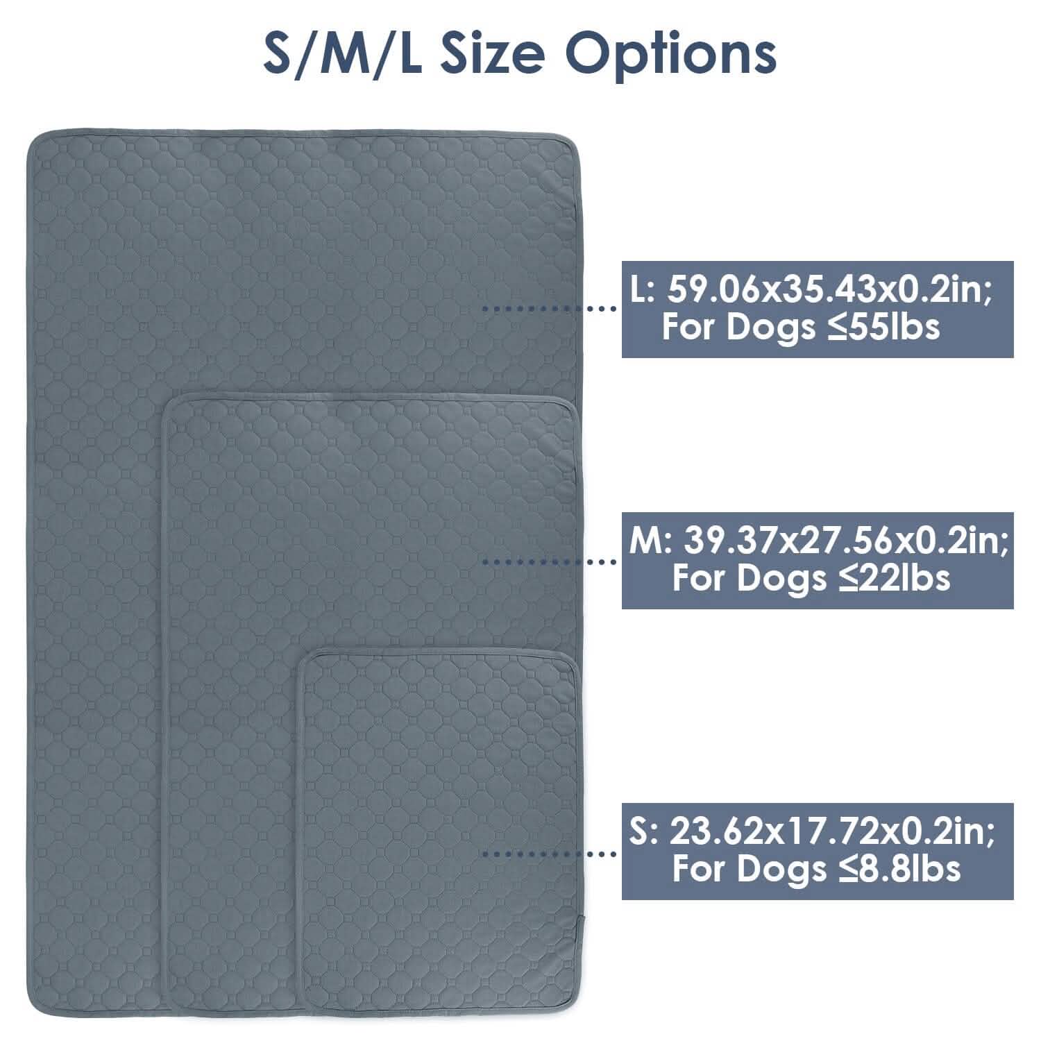 Reusable Dog Pee Pad with Four-Layer Absorbent Protection