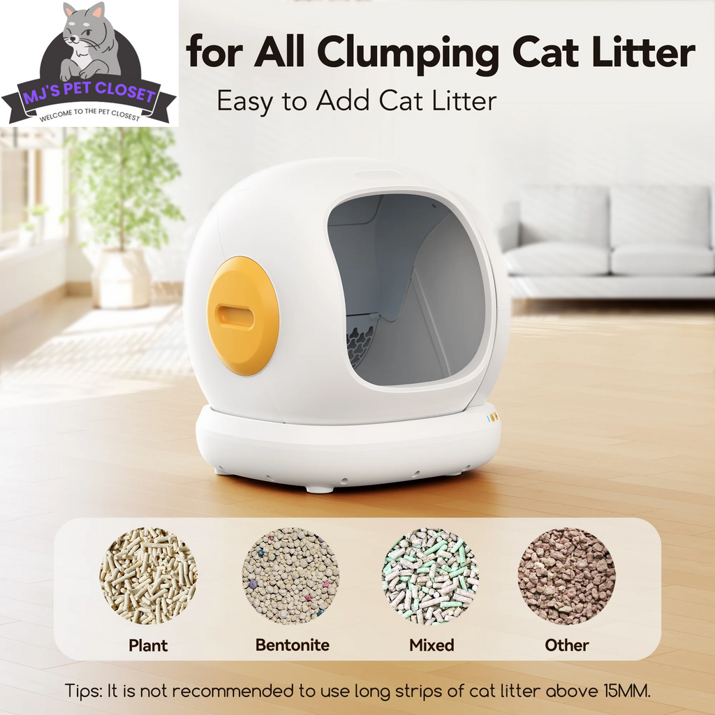 Smart Automatic Self-Cleaning Cat Litter Box, 75L for Multi-Cat Homes