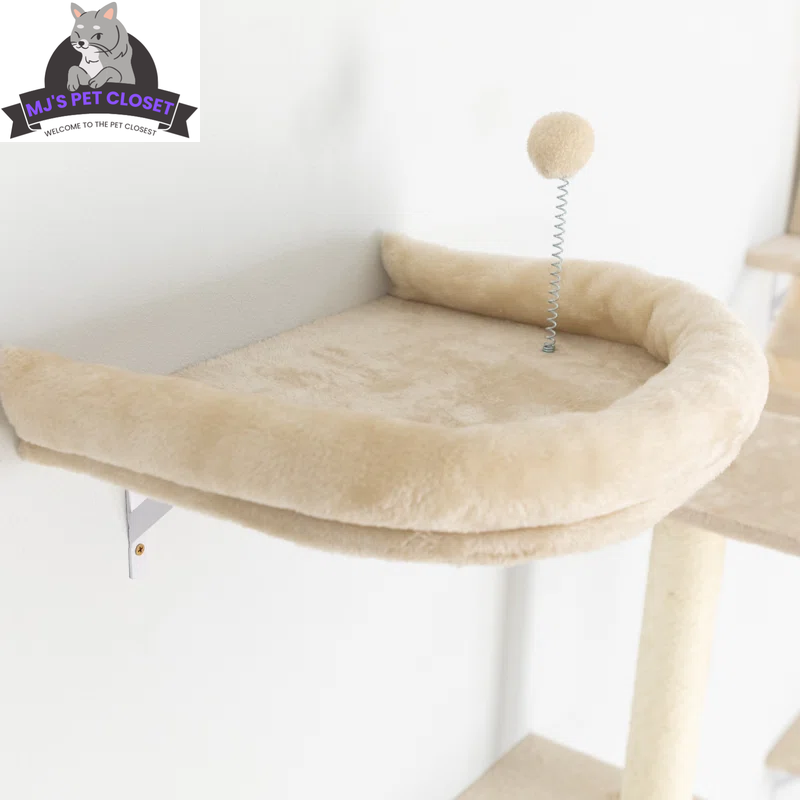 Wall-Mounted Cat Tree Set – Modern Space-Saving Design