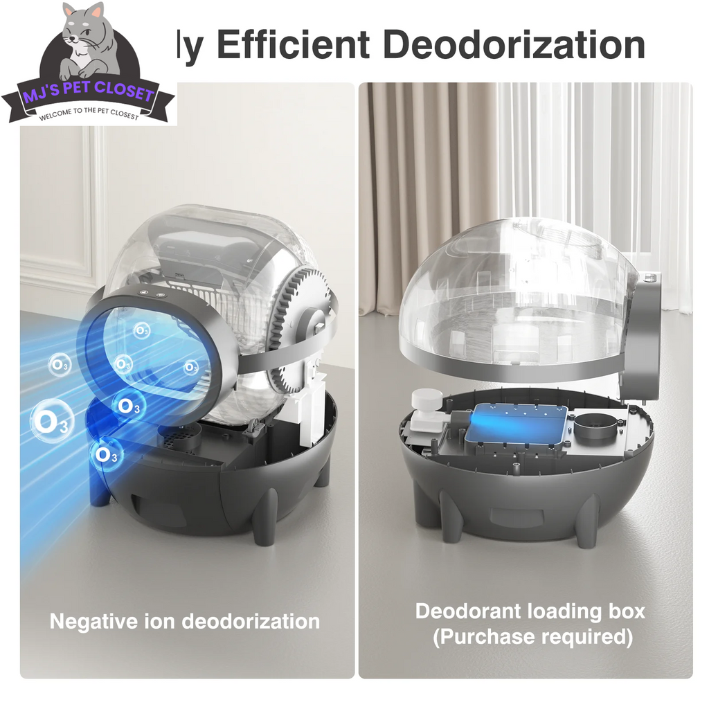 Self-Cleaning Cat Litter Box with App Control, 60L Capacity