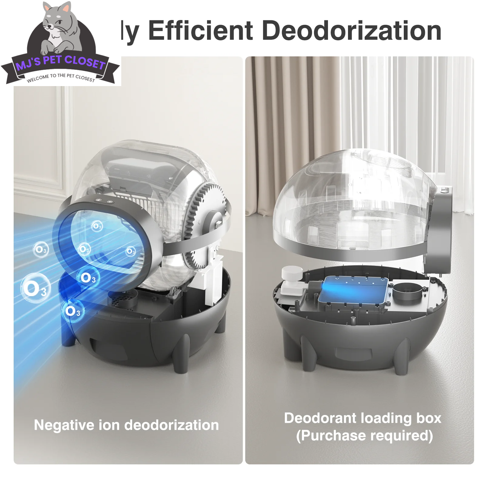 Self-Cleaning Cat Litter Box with App Control, 60L Capacity