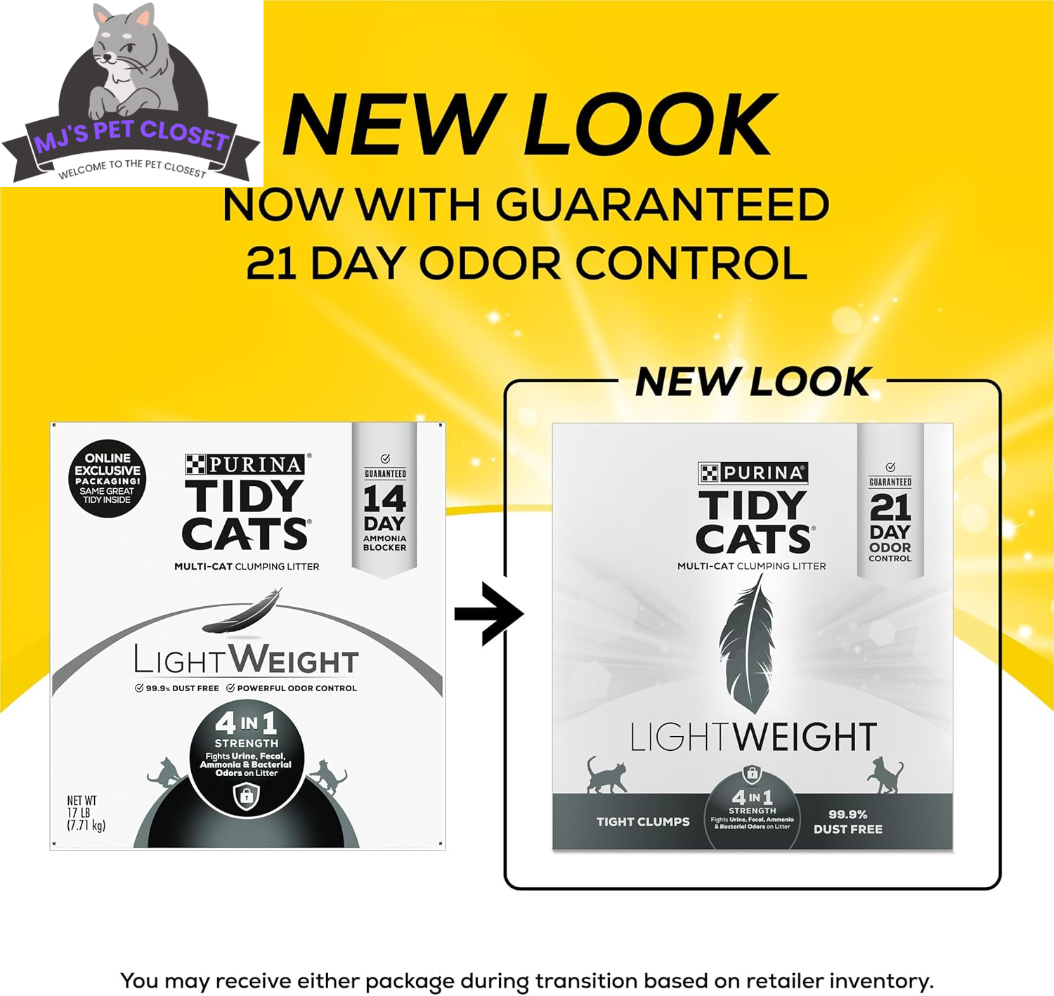 Tidy Cats LightWeight 4-in-1 Strength Clumping Cat Litter, Floral Scent