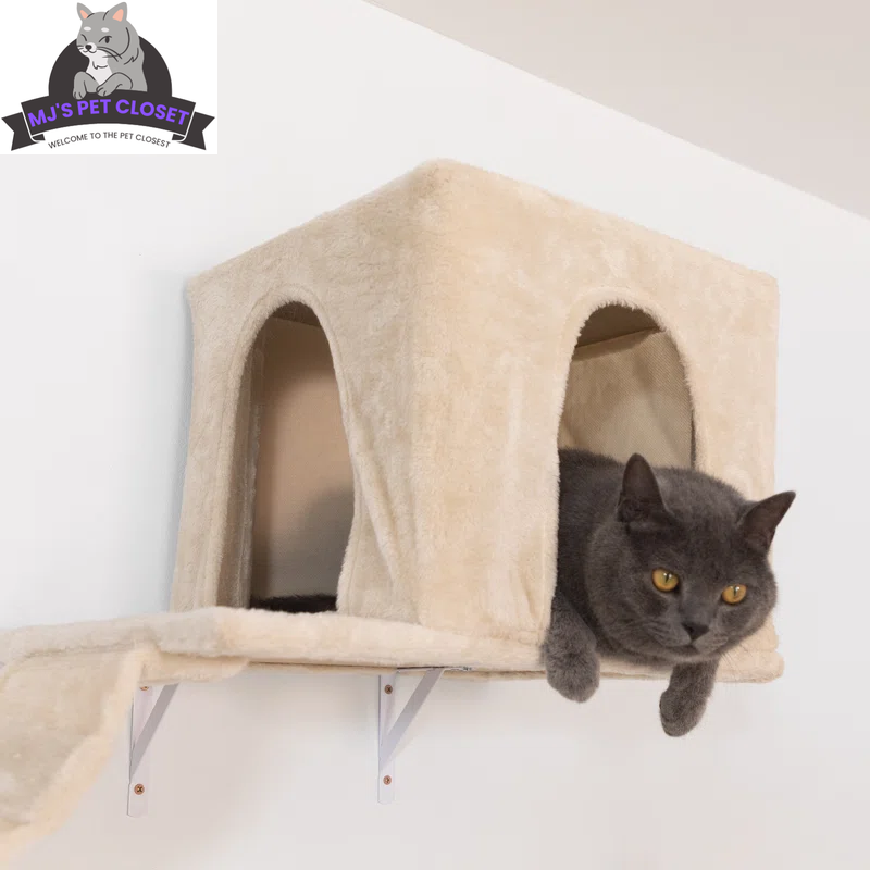 Wall-Mounted Cat Tree Set – Modern Space-Saving Design