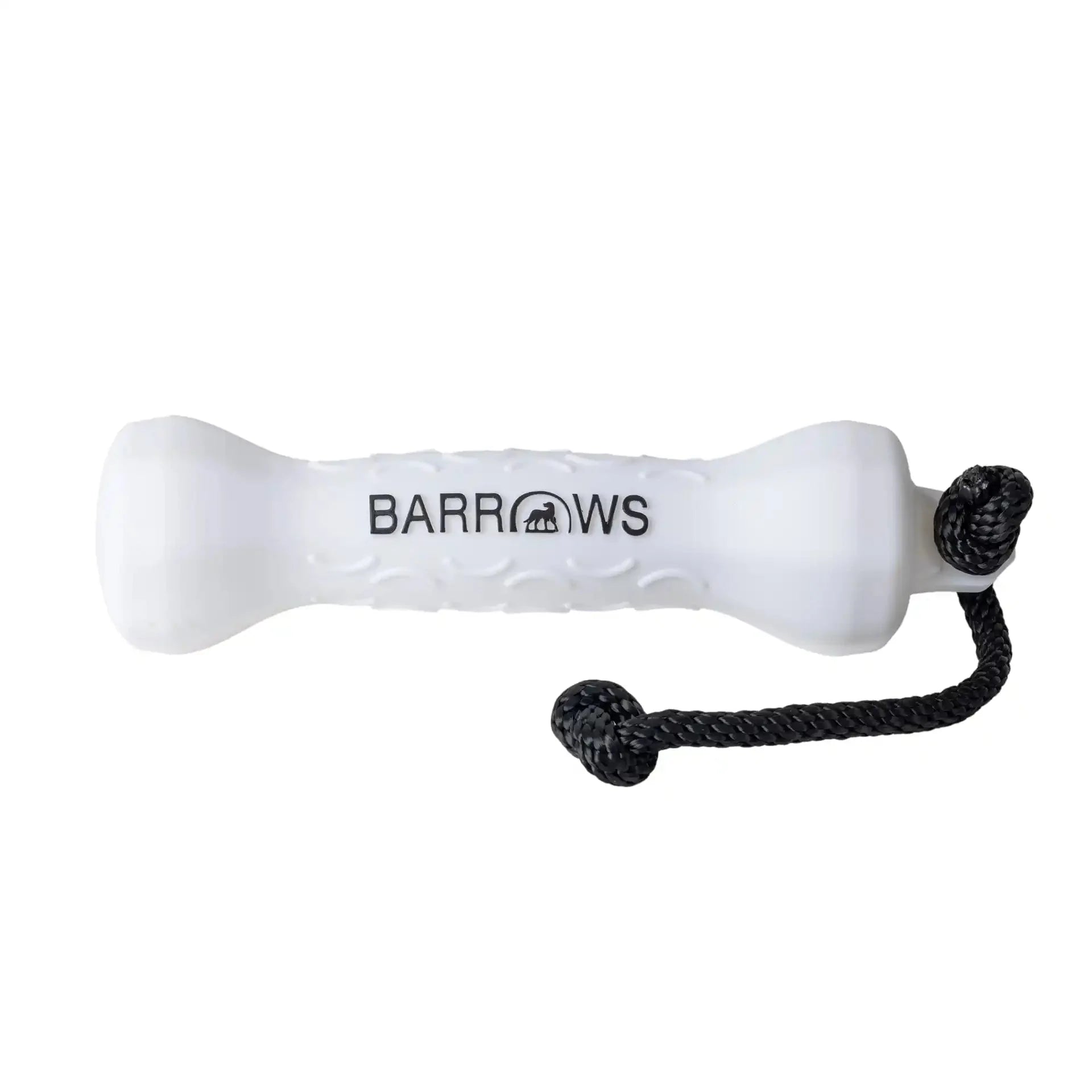 Barrows Outdoor White Dog Training Bumper with Throw Rope