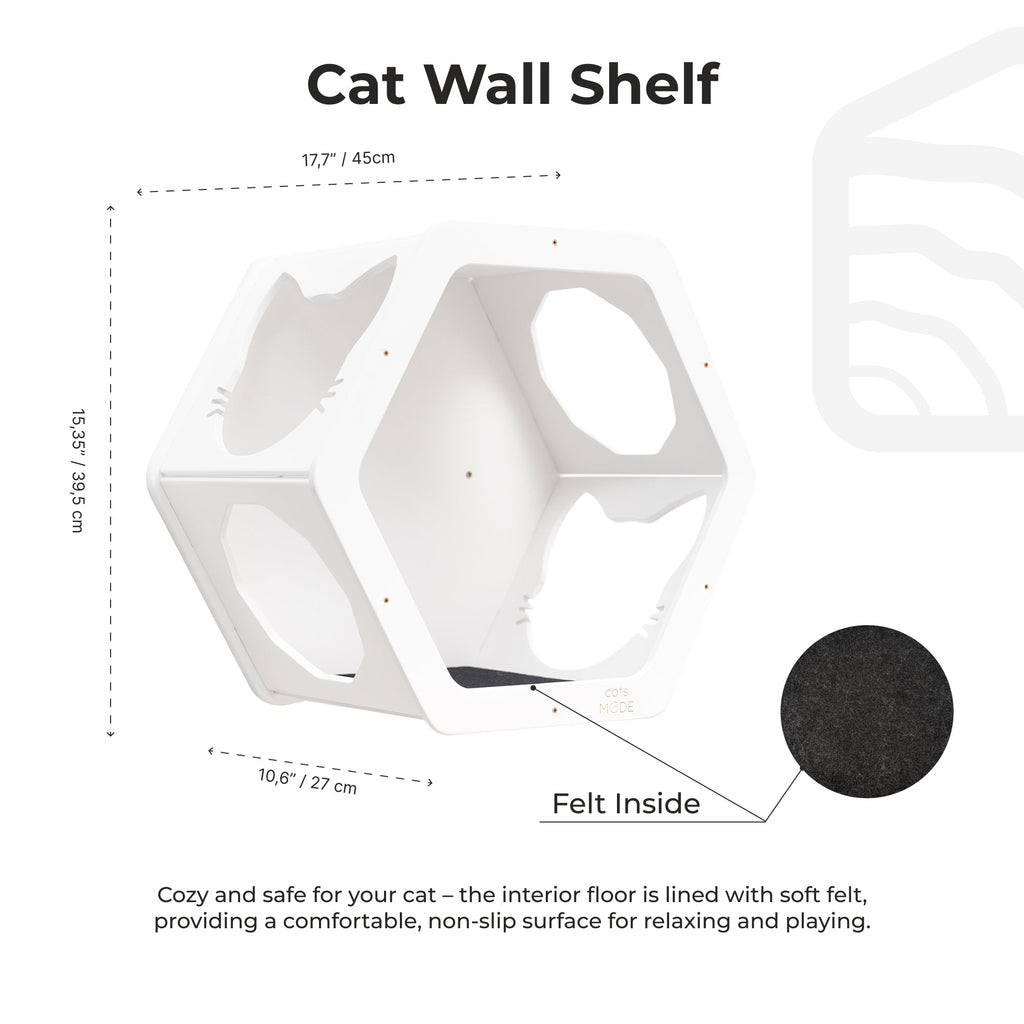 Cat Climbing Shelf – Wall-Mounted, Customizable Setup