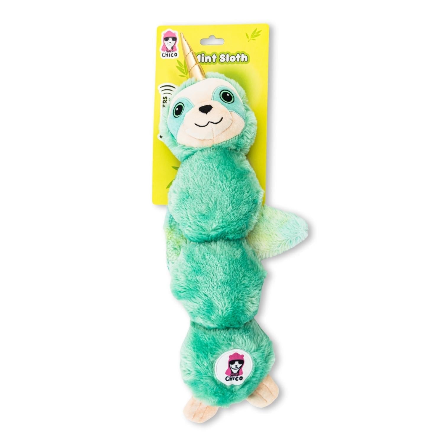 Winged Sloth Plush Dog Toy for Medium & Large Dogs, 19.5"