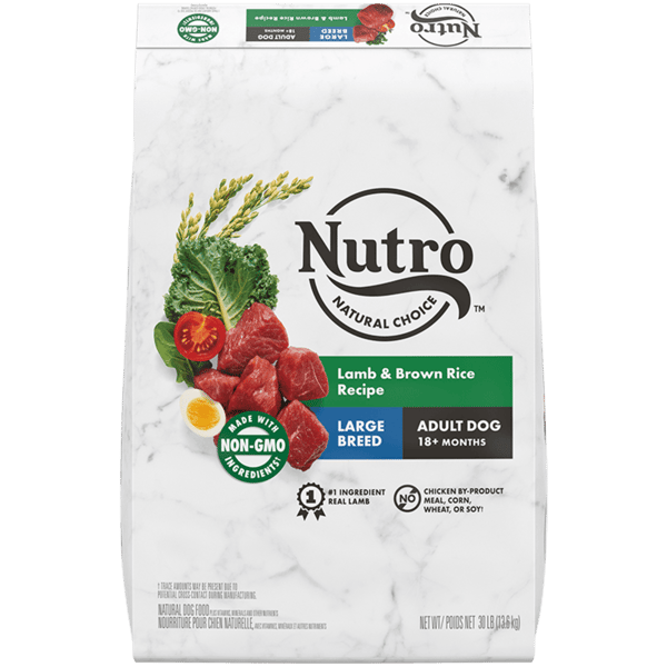 Large Breed Adult Dry Dog Food with Lamb and Brown Rice