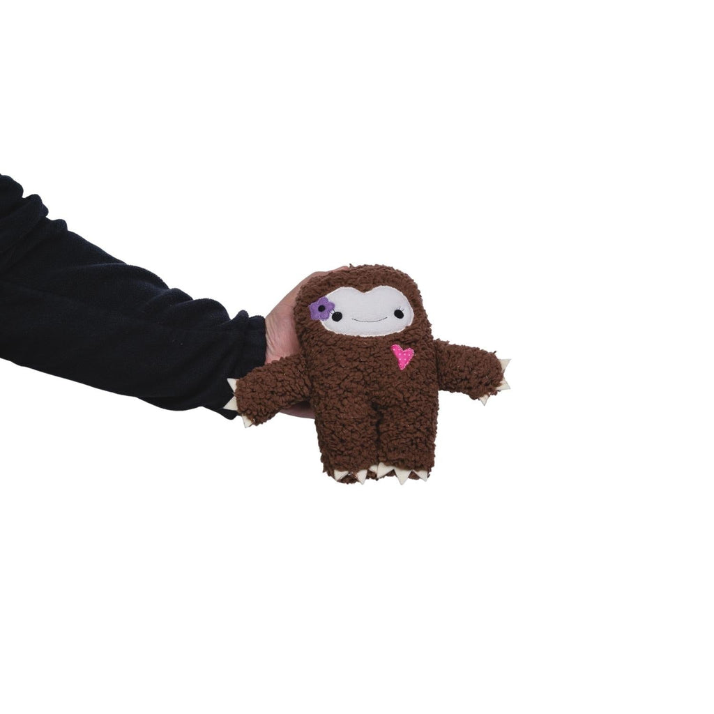 Yeti Snowman Dog Toy Set – Brown and White Plush Duo