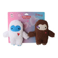 Yeti Snowman Dog Toy Set – Brown and White Plush Duo