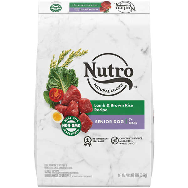 NUTRO NATURAL CHOICE Senior Dry Dog Food, Chicken & Brown Rice Recipe