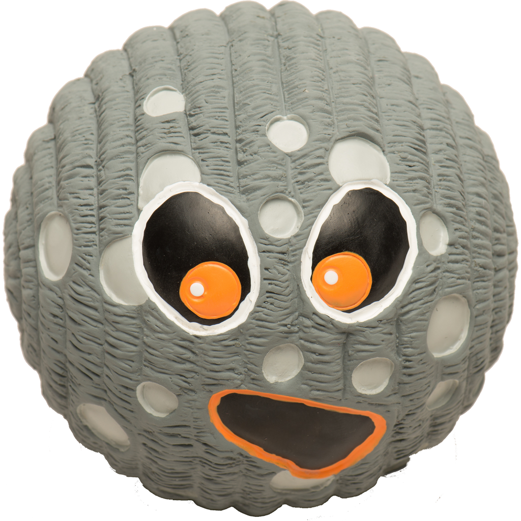 Luna Ruff-Tex Ball for Medium to Large Dogs, 4.5" Crater Texture